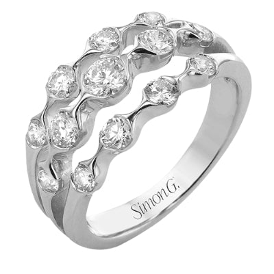 Simon G Fashion Right Hand Ring In 18K Gold With Diamonds (White)
