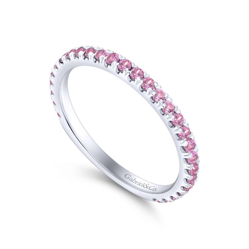 Gabriel & Co. 14k White Gold Stackable Gemstone Ring