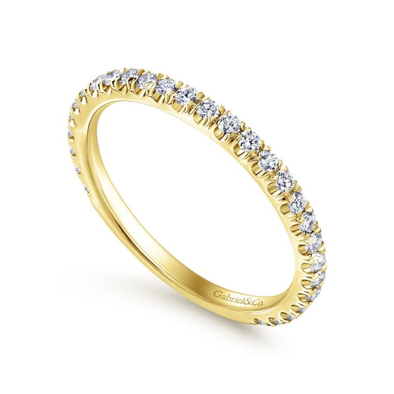 Gabriel & Co. 14k Yellow Gold Stackable Diamond Ring