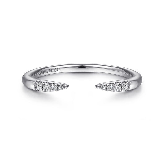 Gabriel & Co. 14k White Gold Stackable Diamond Ring