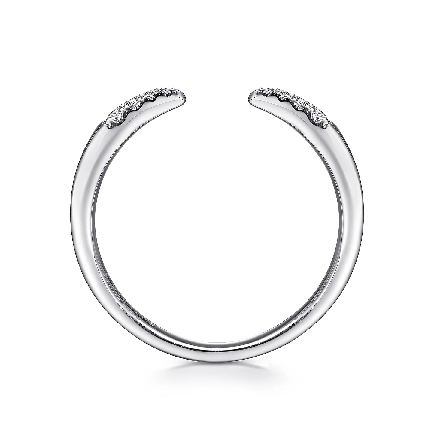 Gabriel & Co. 14k White Gold Stackable Diamond Ring