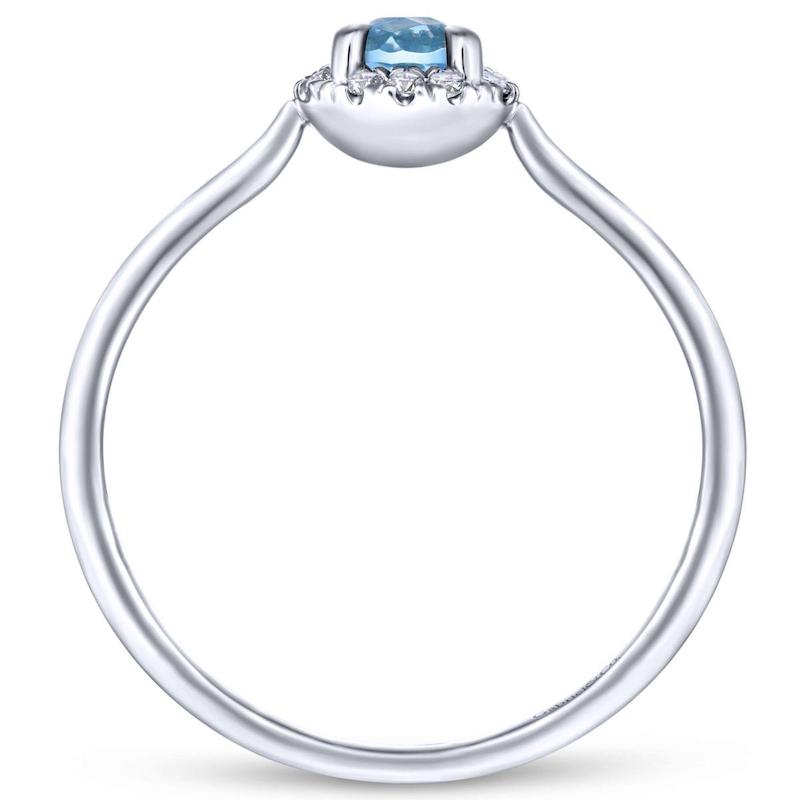 Gabriel & Co. 14k White Gold Lusso Color Diamond Ring