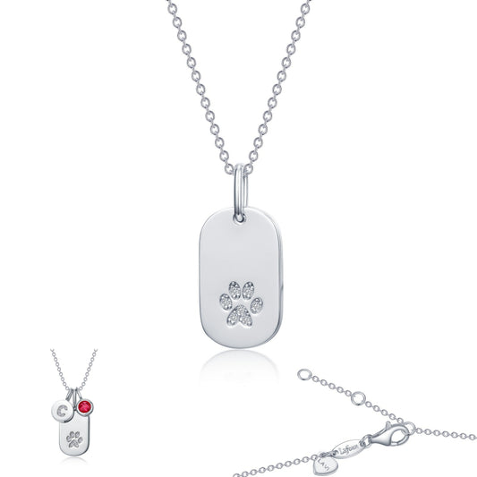 Lafonn Paw Print Necklace