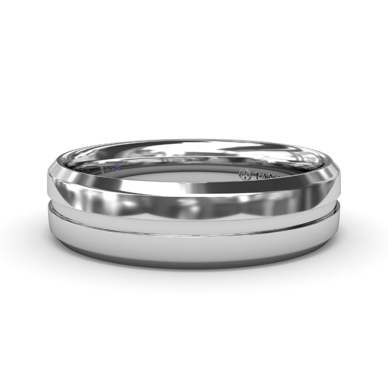 Fana High Polish Bevel Edge Men's Band