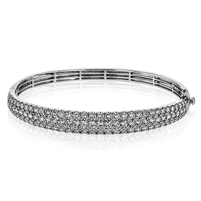 Simon G. Bangle 18k Gold (White) 5.43 ct Diamond