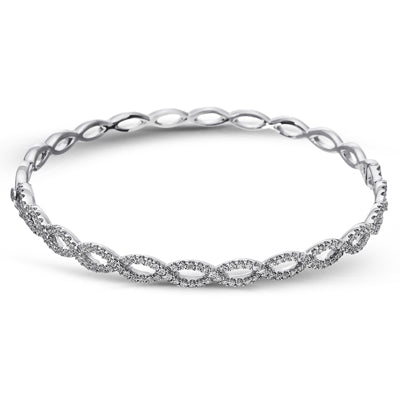 Simon G. Bangle 18k Gold (White) 1.12 ct Diamond