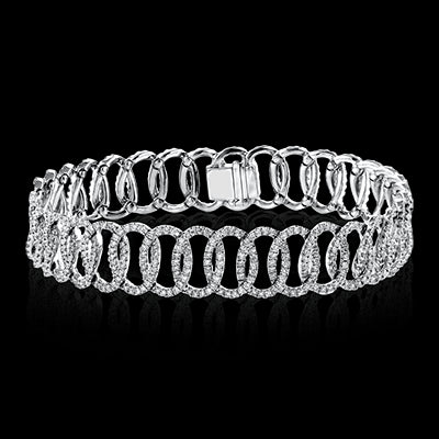 Simon G. Bracelet 18k Gold (White) 3.73 ct Diamond