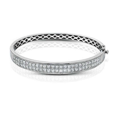 Simon G. Bangle 18k Gold (White) 5.15 ct Diamond