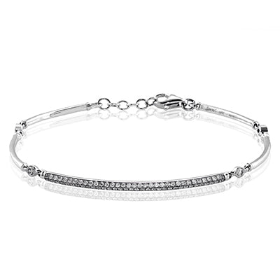 Simon G Fashion Bracelet In 18K Gold With Diamonds (White)