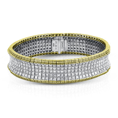 Simon G. Bracelet 18k Gold (White, Yellow) 20.63 ct Diamond