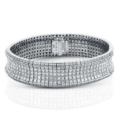 Simon G. Bracelet 18k Gold (White) 20.63 ct Diamond