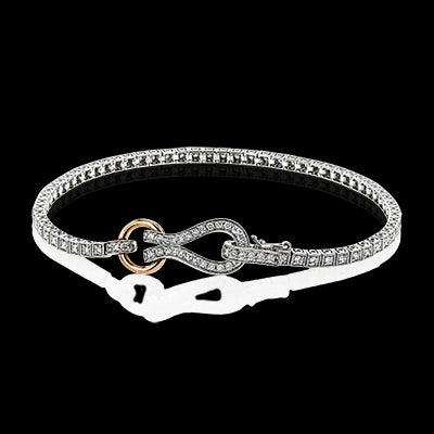 Simon G. Bracelet 18k Gold (Rose, White) 1 ct Diamond