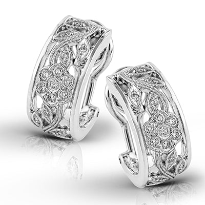 Simon G. Earring 18k Gold (White) 0.25 ct Diamond