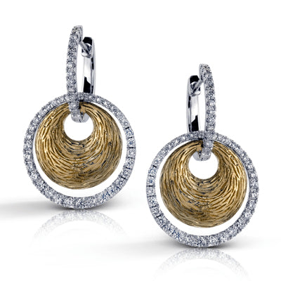 Simon G Fashion Earring In 18K Gold With Diamonds (White)