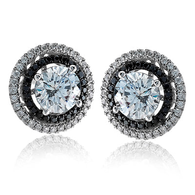 Simon G. Earring 18k Gold (Black, White) 0.5 ct Diamond