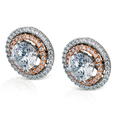 Simon G. Earring 18k Gold (Rose, White) 0.5 ct Diamond