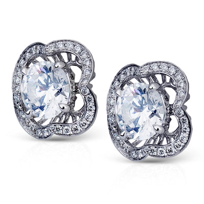 Simon G. Earring 18k Gold (White) 0.27 ct Diamond
