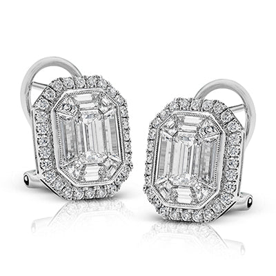 Simon G. Earring 18k Gold (White) 2.38 ct Diamond