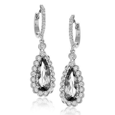Simon G. Color Earring 18k Gold (White) 0.77 ct Diamond