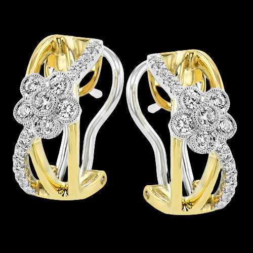 Simon G. Earring 18k Gold (White, Yellow) 0.33 ct Diamond