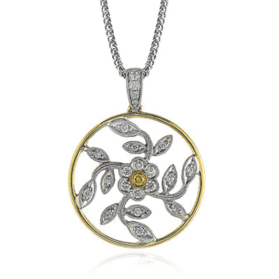 Simon G. Pendant 18k Gold (White, Yellow) 0.32 ct Diamond