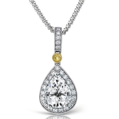 Simon G. Color Pendant 18k Gold (White, Yellow) 0.17 ct Diamond