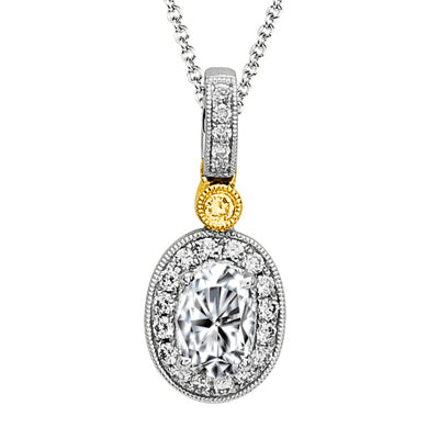 Simon G. Color Pendant 18k Gold (White, Yellow) 0.16 ct Diamond