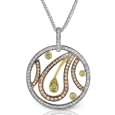 Simon G. Pendant 18k Gold (Rose, White, Yellow) 0.66 ct Diamond