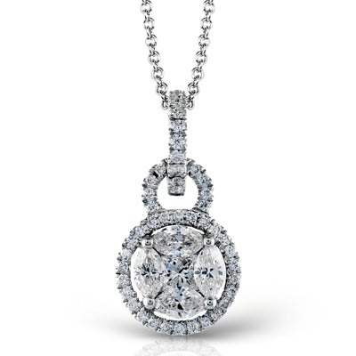 Simon G. Pendant Platinum (White) 0.59 ct Diamond
