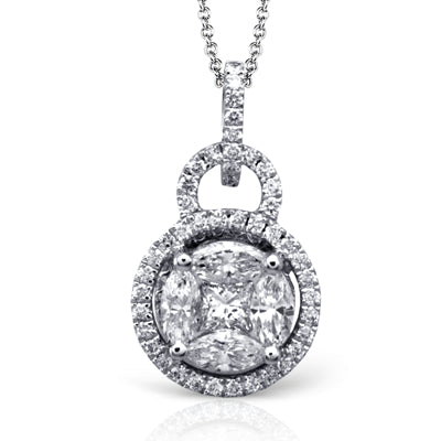 Simon G. Pendant Platinum (White) 0.8 ct Diamond