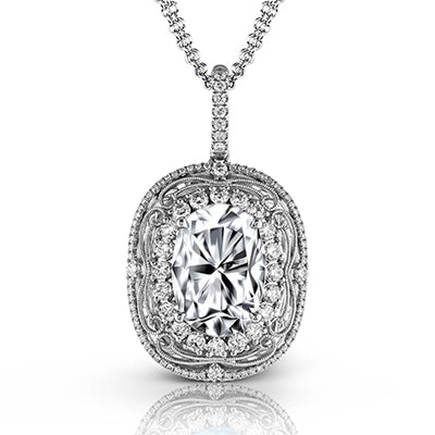 Simon G. Color Pendant 18k Gold (White) 0.7 ct Diamond