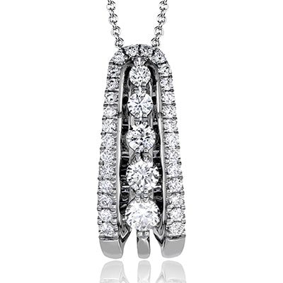 Simon G. Pendant 18k Gold (White) 0.6 ct Diamond