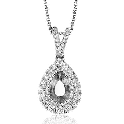 Simon G. Color Pendant 18k Gold (White) 0.28 ct Diamond