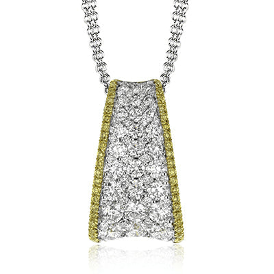 Simon G. Pendant 18k Gold (White, Yellow) 1.01 ct Diamond