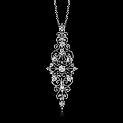 Simon G. Pendant 18k Gold (White) 0.69 ct Diamond
