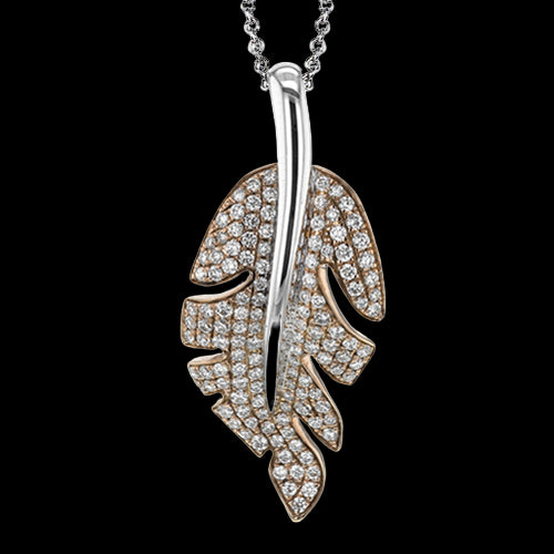 Simon G. Pendant 18k Gold (Rose, White) 0.51 ct Diamond