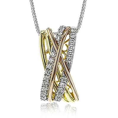 Simon G. Pendant 18k Gold (Rose, White, Yellow) 0.41 ct Diamond