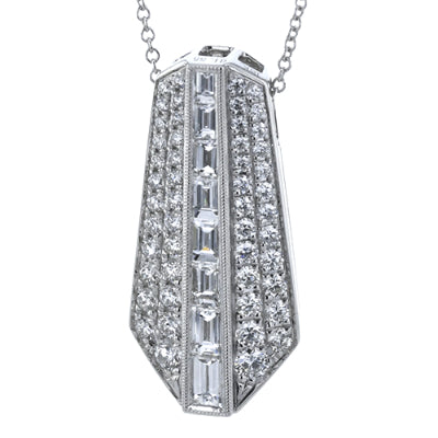 Simon G Fashion Pendant Necklace In 18K Gold With Diamonds (White)