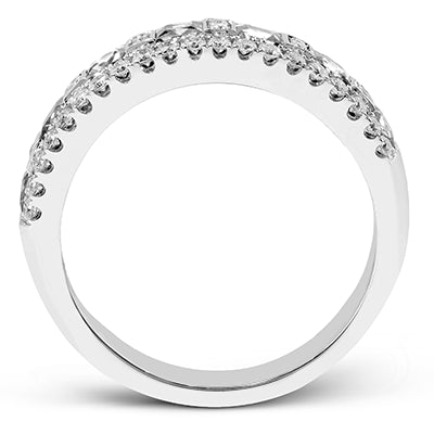 Simon G. 0.93 ctw Anniversary 18k White Gold Wedding Band