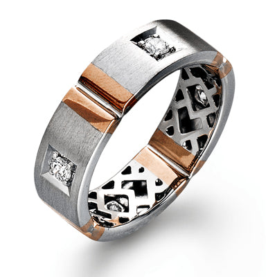 Simon G Men Ring Platinum (White) 0.32 ct Diamond