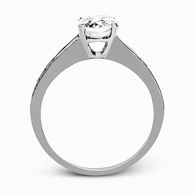 Simon G. 0.21 ctw Bridal Set 18k White Gold Round Cut Engagement Ring