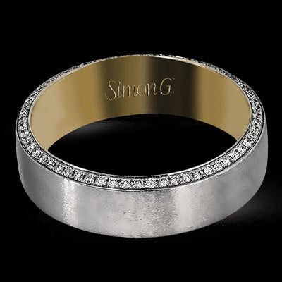 Simon G Men Ring 14k Gold (White, Yellow) 0.5 ct Diamond