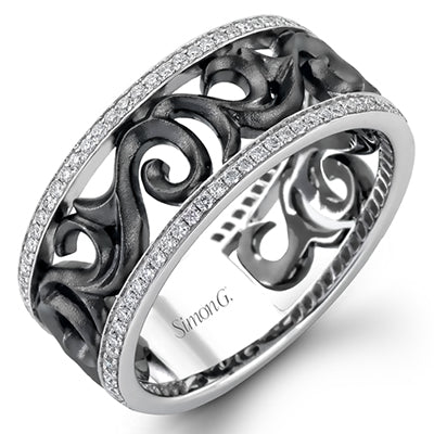 Simon G Men Ring Platinum (White) 0.41 ct Diamond