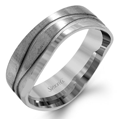 Simon G Men Ring Platinum (White)