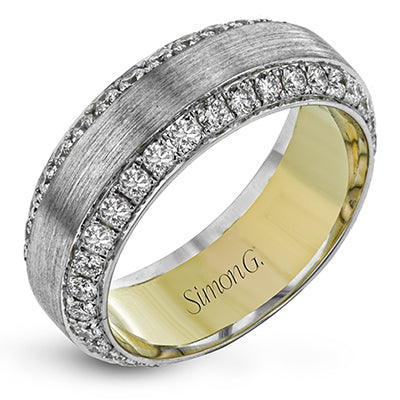 Simon G Men Ring 14k Gold (White, Yellow) 1.87 ct Diamond