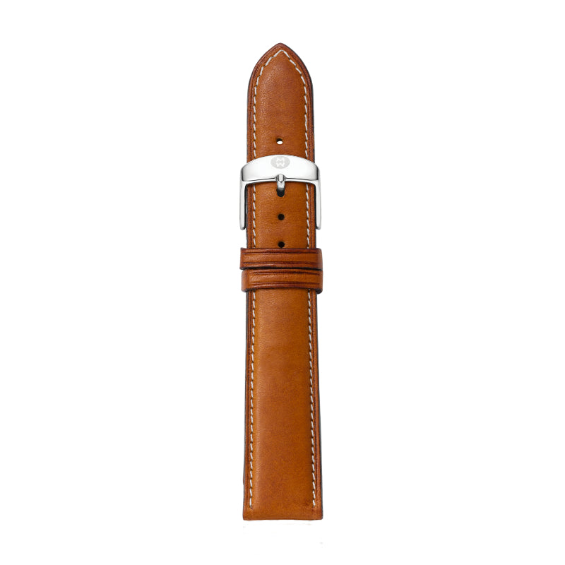 Michele 16mm Saddle Calfskin Strap