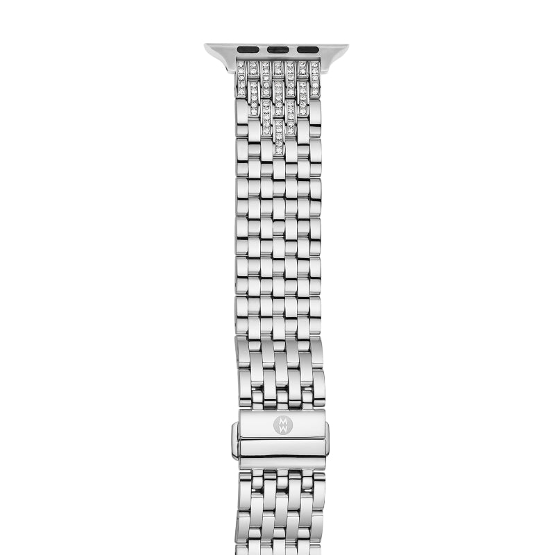 Michele 38/40/41mm and 42/44/45/49mm Stainless Diamond Bracelet Band for Apple Watch