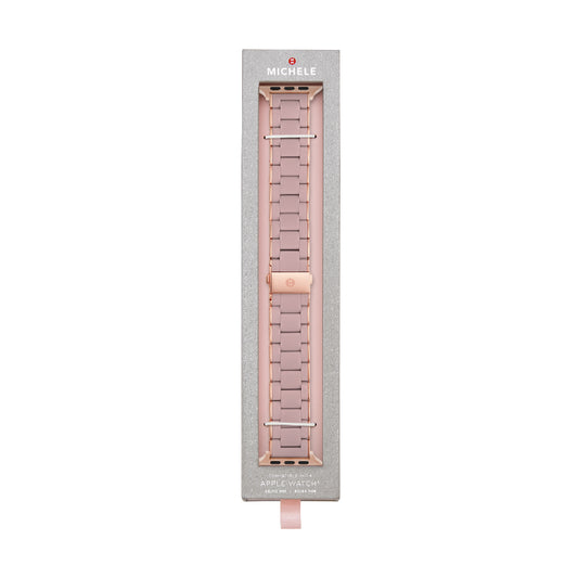 Michele 38/40/41mm and 42/44/45/49mm Rose and Pink Gold-Tone Silicone-Wrapped Bracelet Band for Apple Watch