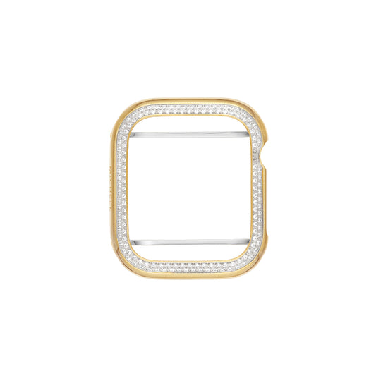 Michele Series 7 and 8 41MM Diamond Case For Apple Watch in 18K Gold-Plated
