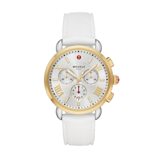 Michele Sporty Sport Sail White Silicone Watch
